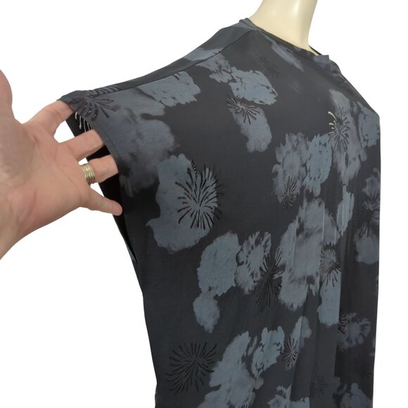 TOV Los Angeles Black Gray 42 sz 12 Dress Kaftan Maxi Boho Dress - Picture 11 of 16